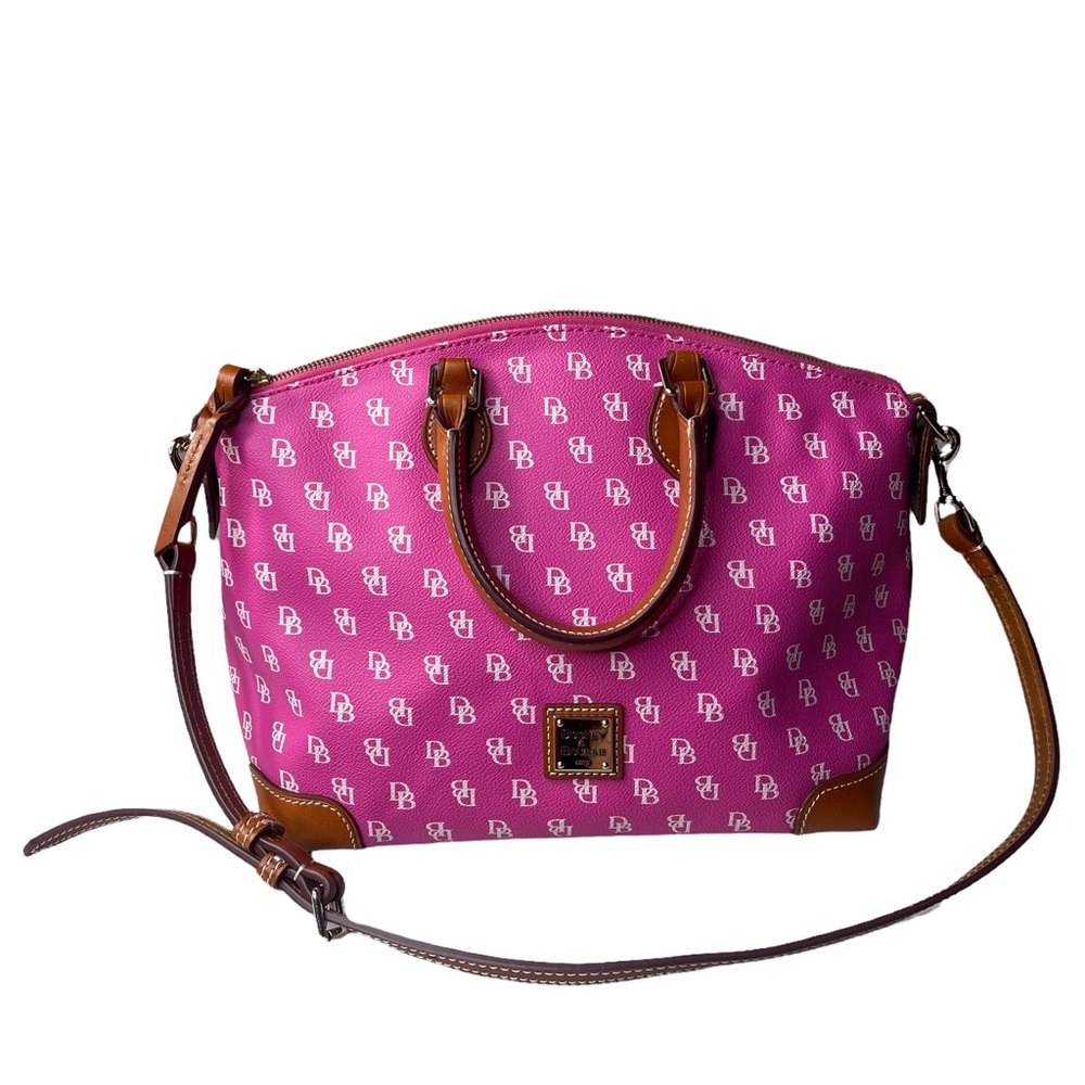 Dooney & Bourke Signature Pink Satchel Bag